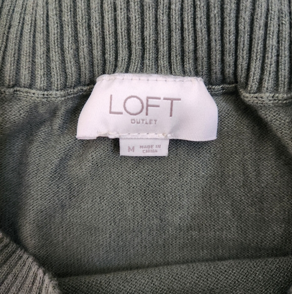 Loft Fall Pumpkin 3/4 Sleeve Sweater - Picture 2 of 3